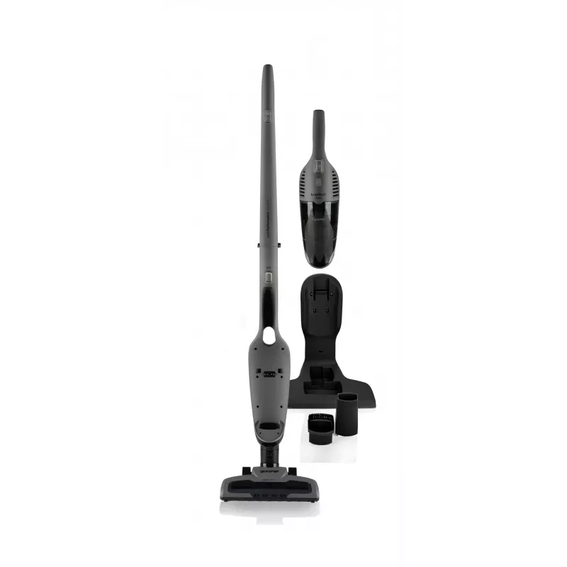 Gorenje SVC216FGD odkurzacz pionowy 2w1, zasilany baterią, suchy, HEPA, czarny