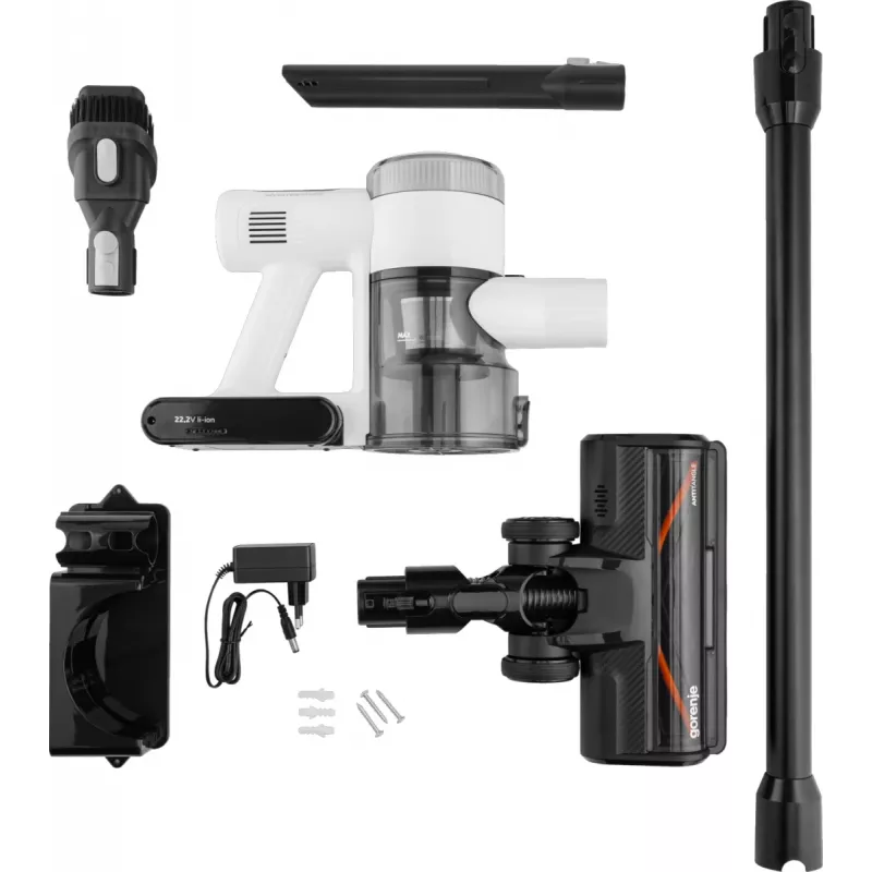 Gorenje SVC222230AEW Odkurzacz pionowy 2 w 1 Akumulatorowy Na sucho Bezworkowy 0,701 L 150 W Biały