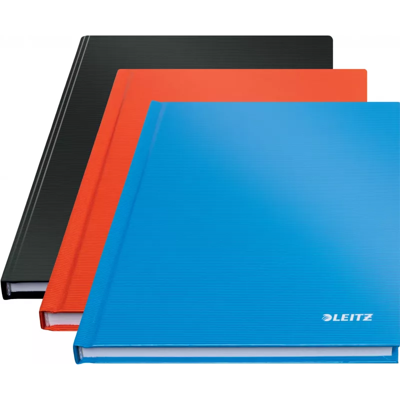 Leitz Notebook Solid Hardcover A5 Liniowany 90 gram 80 kartek, Monochromatyczny, Czarny, A5, 80 kartek, Błyszczący, 80 g/m²