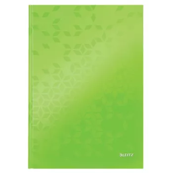 Leitz Zeszyt WOW A4 w linie, twarda oprawa 90g/80 kartek, Wzór, Zielony, A4, 80 kartek, 80 g/m², Papier w linie