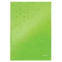 Leitz Zeszyt WOW A4 w linie, twarda oprawa 90g/80 kartek, Wzór, Zielony, A4, 80 kartek, 80 g/m², Papier w linie