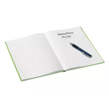 Leitz Zeszyt WOW A4 w linie, twarda oprawa 90g/80 kartek, Wzór, Zielony, A4, 80 kartek, 80 g/m², Papier w linie