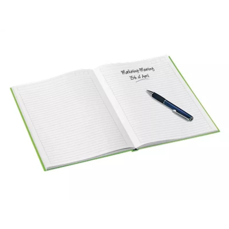 Leitz Zeszyt WOW A4 w linie, twarda oprawa 90g/80 kartek, Wzór, Zielony, A4, 80 kartek, 80 g/m², Papier w linie