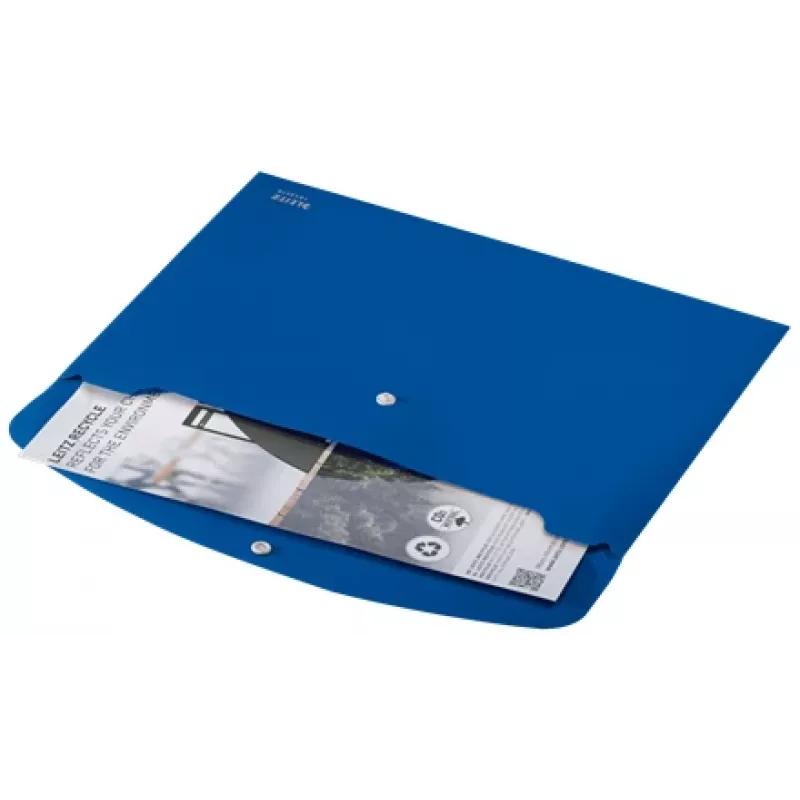 Leitz Recycle Document Wallet, koperta na dokumenty, A4, polipropylen (PP), niebieski, pozioma, 60 arkuszy