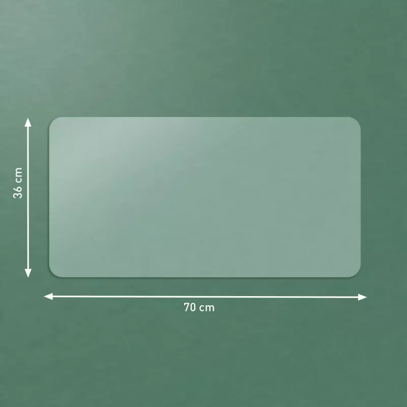 Leitz Duża przezroczysta podkładka na biurko, Transparent, Polichlorek winylu (PVC), 360 mm, 700 mm, 1 mm, 300 g