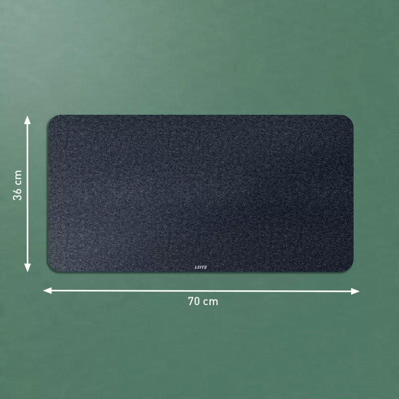 Leitz Duża filcowa podkładka na biurko, ciemnoszary, filc, 360 mm, 700 mm, 3 mm, 400 g