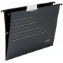 Leitz Alpha® Recycle teczka wisząca kartonowa, A4, czarna, karton, 80 g/m², 150 arkuszy, 348 mm