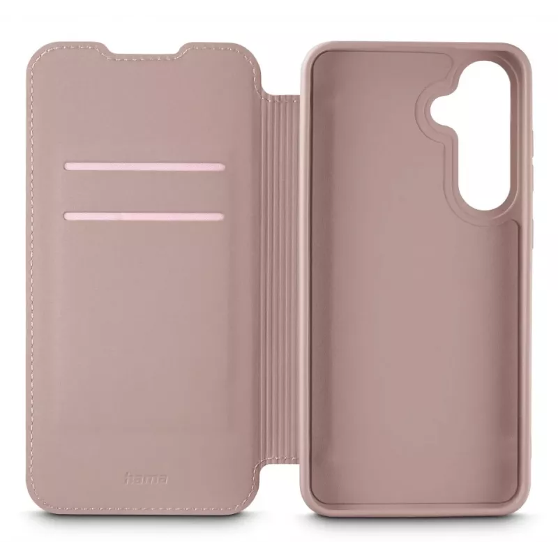 Etui z klapką Hama Fantastic Feel Galaxy A56 5G 17 cm 2 kieszenie na karty Nude