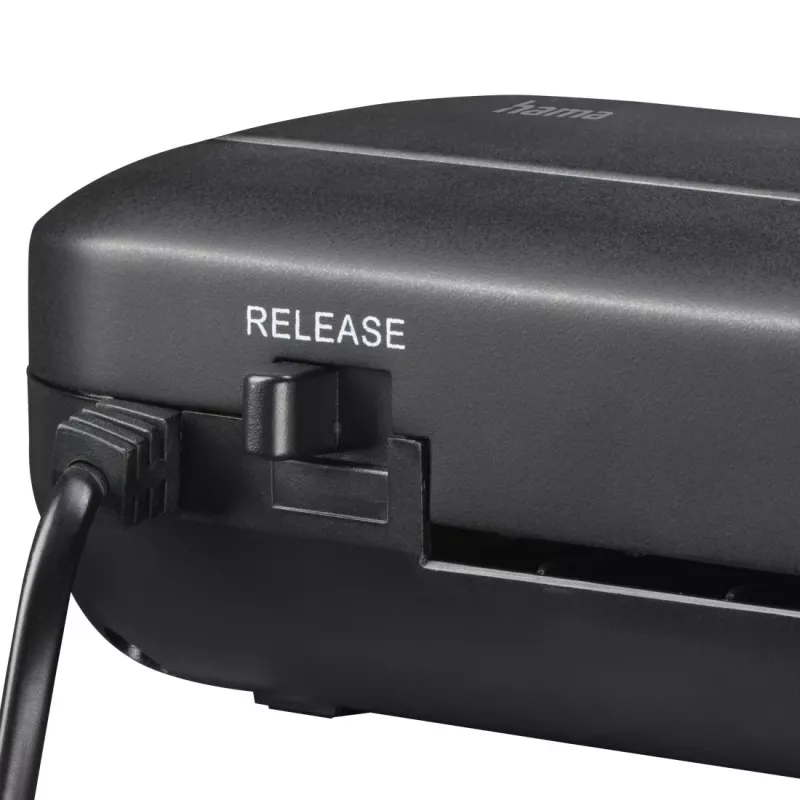 Laminator na gorąco HAMA 00050573 — maks. szerokość laminowania 230 mm, czas nagrzewania 3 min, czarny