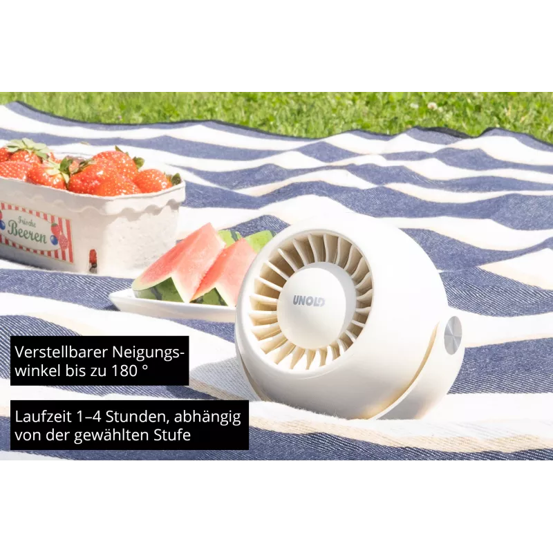Unold Breezy Bowl 86675 kompaktowy wentylator osobisty, czarny