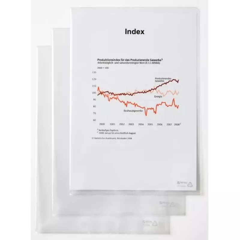 Rexel Document Folder - Standard, A4, PVC, przezroczysta, 229 mm, 318 mm, 20 mm