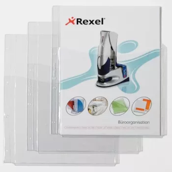 Rexel Extra Capacity Pockets z Front pokrowiec, 210 x 297 mm (A4), Transparent, Polyvinyl chloride, 0.18 mm, 220 mm, 318 mm