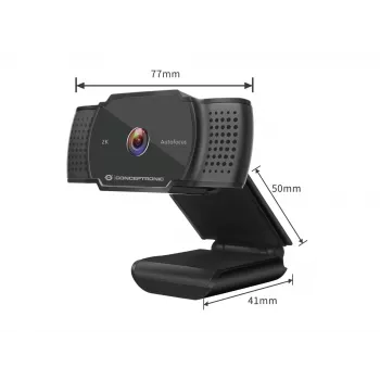 Kamera internetowa Conceptronic AMDIS 2K Super HD z autofokusem i mikrofonem