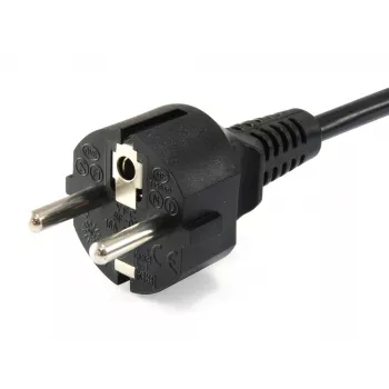Equip wysokiej jakości przewód zasilający, C5 do Schuko, 3,0 m, 3 m, złącze C5, CEE7/7, H05VV-F3G, 250 V, 2,5 A