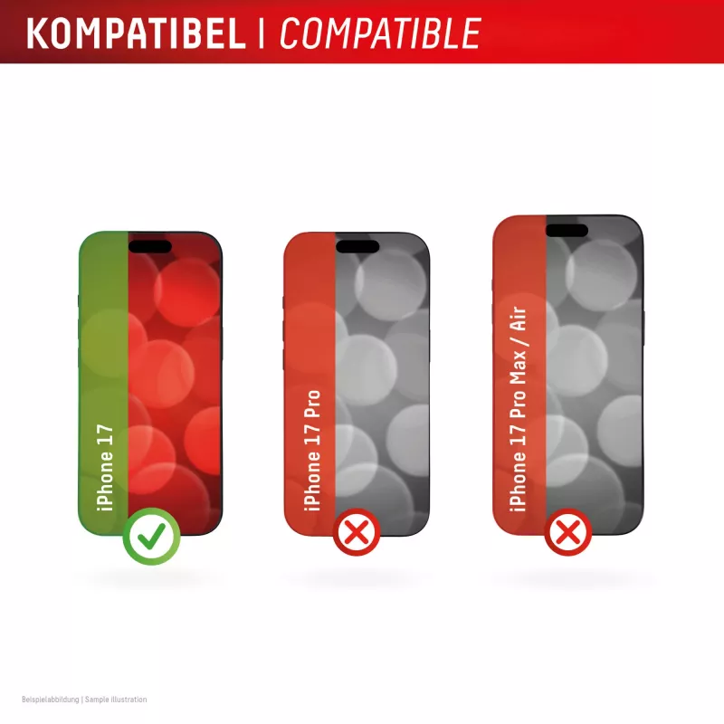 Displex Premium Ochrona ekranu (Full osłona, 10H) for Apple iPhone 17, Full osłona