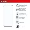 Szkło ochronne e.v.i. Displex Premium do iPhone 17 Pro Max z Mount Master (odporne na zarysowania i zabrudzenia, transparentne/czarne)