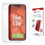 Osłona ekranu i etui e.v.i. Displex do Apple iPhone 16e/17e, szkło hartowane, przezroczyste, odporne na zarysowania