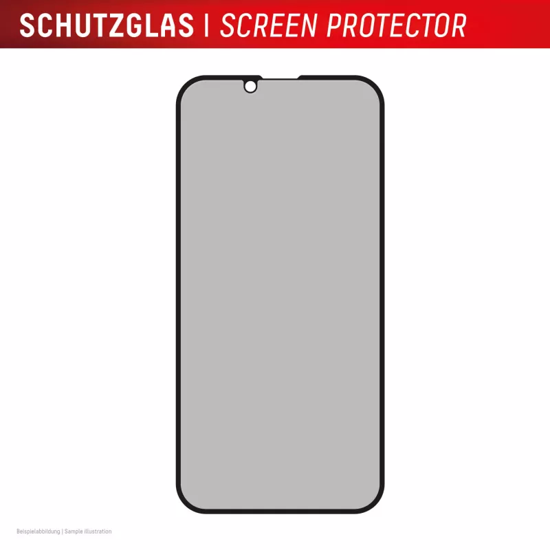 Szkło hartowane chroniące prywatność e.v.i. Displex (10H) do Apple iPhone 16e/17e z filtrem prywatyzującym, odporne na uderzenia i zarysowania