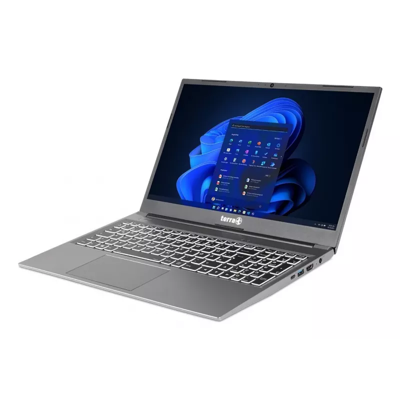 TERRA MOBILE 1500P Laptop AMD Ryzen™ 5 7430U 39,6 cm (15,6 cala) Full HD 16 GB DDR4-SDRAM 500 GB SSD Wi-Fi 6E (802.11ax) Windows 11 Pro Holenderski, Angielski (US) Srebrny