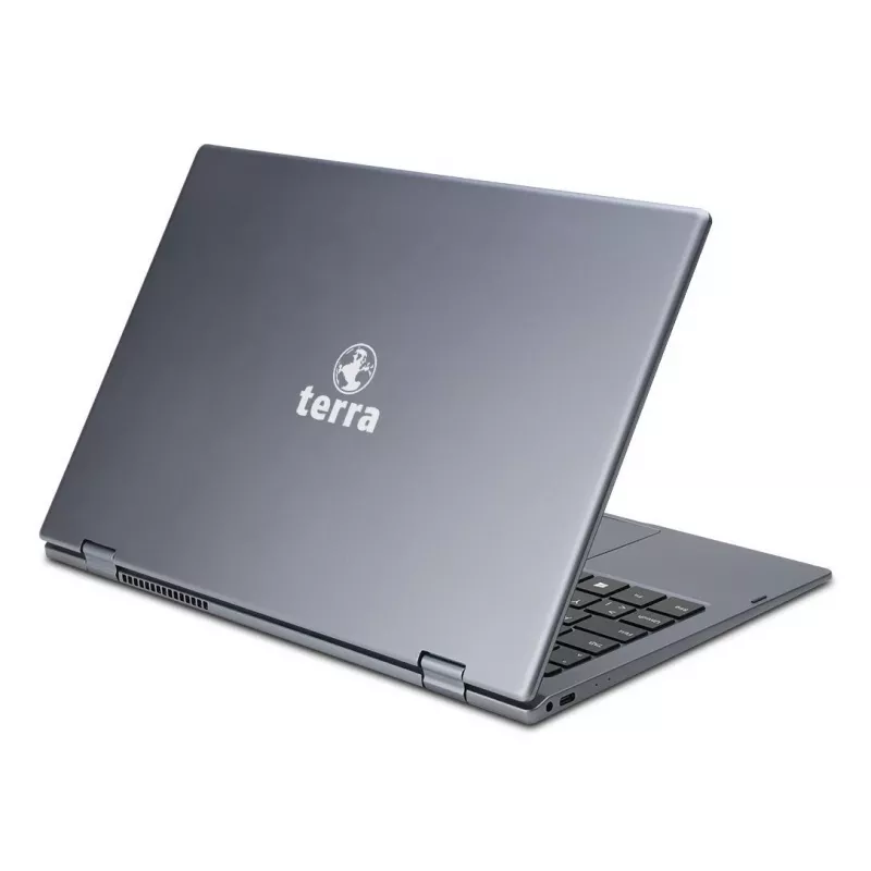 TERRA Mobile 360-13R Intel® Core™ i5 i5-1334U Laptop 33.8 cm (13.3 inch) Dotykowy Full HD 16 GB DDR4-SDRAM 512 GB SSD Wi-Fi 6 (802.11ax) Windows 11 Pro Niemiecki Antracyt