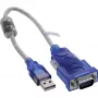 Kabel adaptera InLine 33304X USB na szeregowy z ferrytem, USB-A na 9-pin Sub-D męski