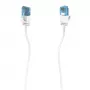 Hama Flexi-cienki kabel sieciowy Biały 0,75 m Kat.6a U/UTP (UTP)