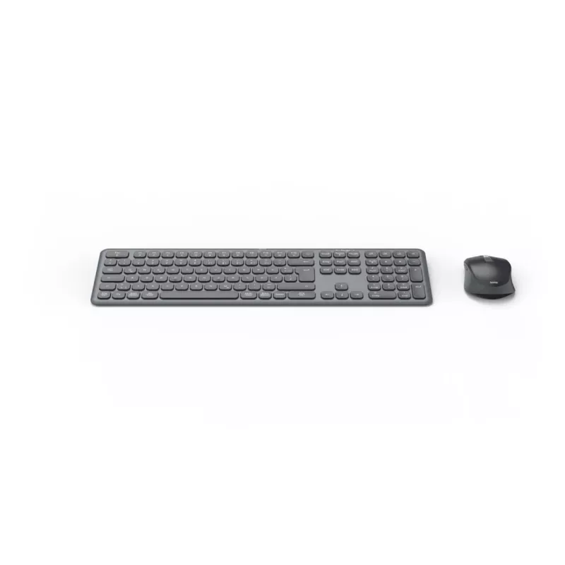 Hama WKM-550 klawiatura W zestawie mysz Dom/Biuro RF Wireless + Bluetooth QWERTZ Niemiecki Czarny