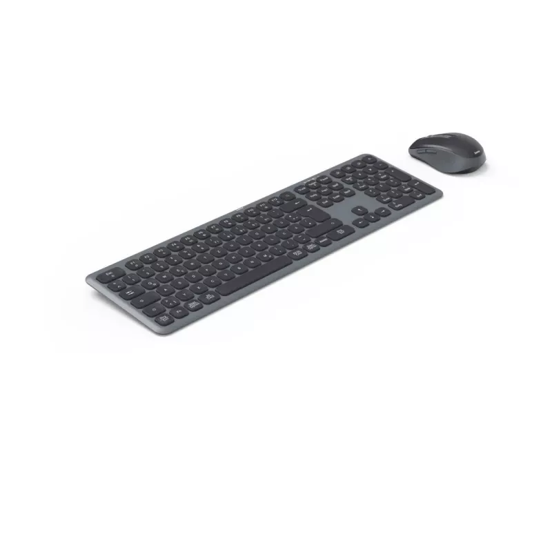 Hama WKM-550 klawiatura W zestawie mysz Dom/Biuro RF Wireless + Bluetooth QWERTZ Niemiecki Czarny