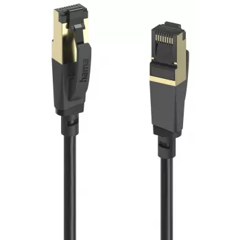 Hama 00202002 kabel sieciowy Czarny 3 m Cat8 S/FTP (S-STP)