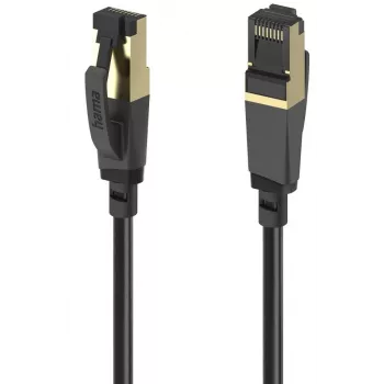 Hama 00202002 kabel sieciowy Czarny 3 m Cat8 S/FTP (S-STP)