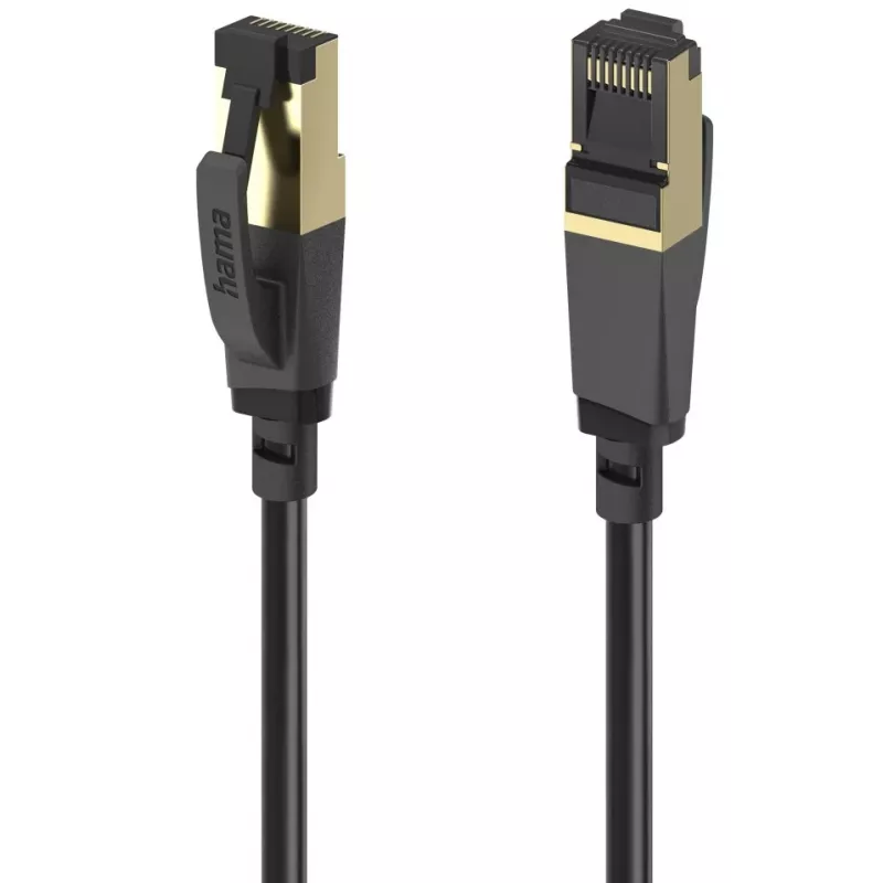 Hama 00202002 kabel sieciowy Czarny 3 m Cat8 S/FTP (S-STP)