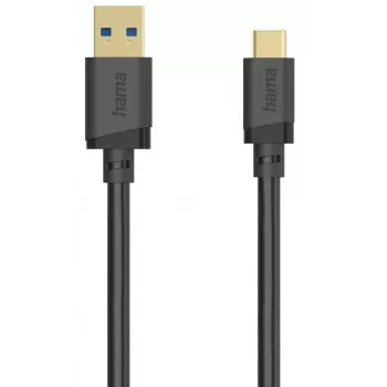 Hama 00202006 Kabel USB USB 3.2 Gen 1 (3.1 Gen 1) 1,5 m USB A USB C 5 Gbit/s Czarny