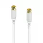 Hama 00202020 kabel koncentryczny 3 m typu F Biały