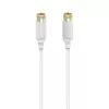 Hama 00202020 kabel koncentryczny 3 m typu F Biały