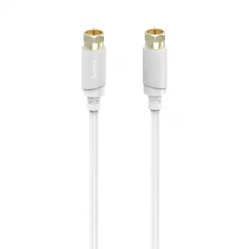 Hama 00202020 kabel koncentryczny 3 m typu F Biały