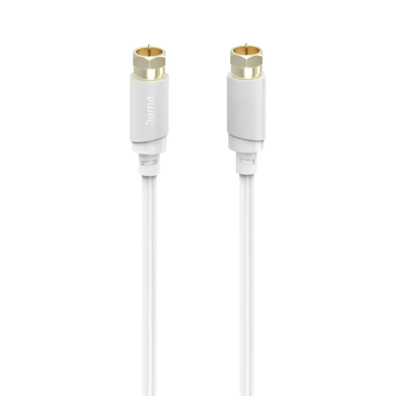 Hama 00202020 kabel koncentryczny 3 m typu F Biały