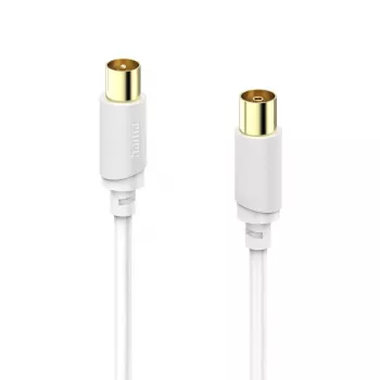 Hama 00202026 kabel koncentryczny 10 m Biały