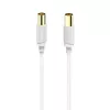 Hama 00202026 kabel koncentryczny 10 m Biały