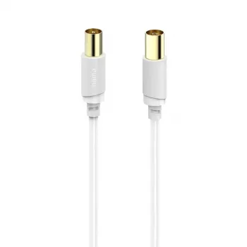 Hama 00202026 kabel koncentryczny 10 m Biały