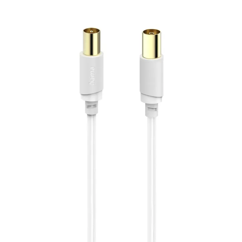 Hama 00202026 kabel koncentryczny 10 m Biały