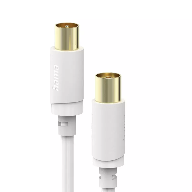 Hama 00202026 kabel koncentryczny 10 m Biały