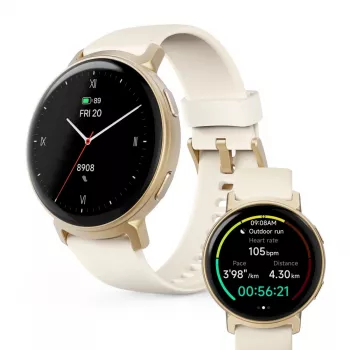 Hama Arion 3.35 cm (1.32 inch) AMOLED 43 mm cyfrowy 466 x 466 pikseli dotykowy złoty GPS (satelitarny)