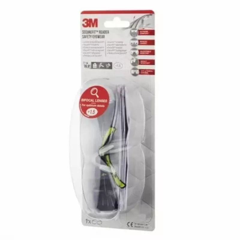 Okulary ochronne 3M SF415C1 z poliwęglanu (PC) czarno-żółte