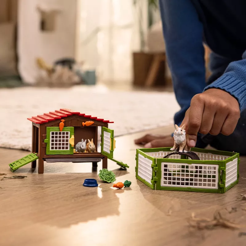 schleich FARM WORLD Królicza norka, Zwierzę, Farma, Zwierzęta gospodarskie / zabawki rolnicze, 3 lat(a), Wielokolorowy