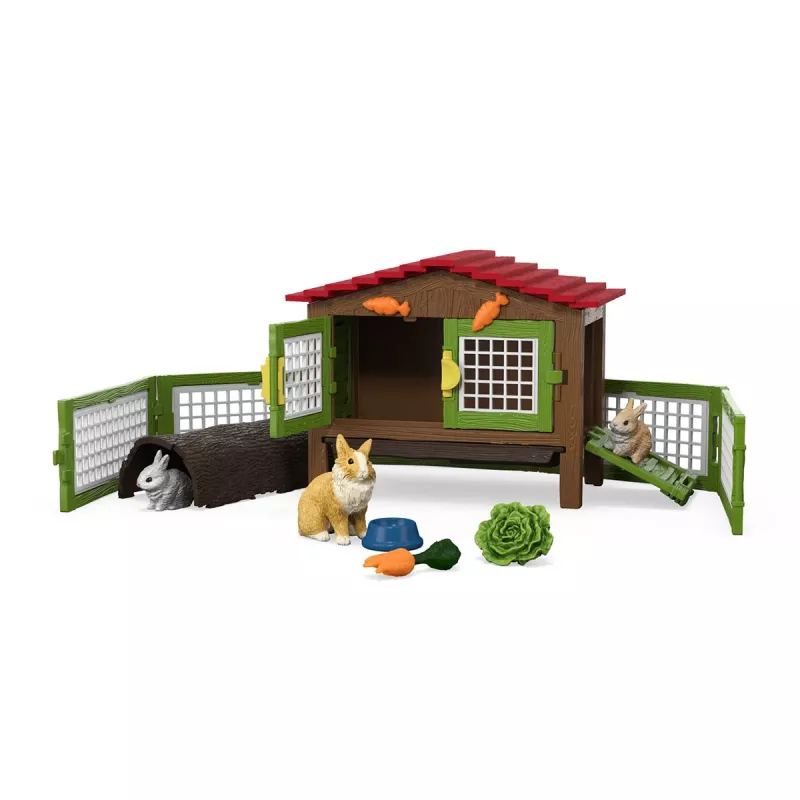 schleich FARM WORLD Królicza norka, Zwierzę, Farma, Zwierzęta gospodarskie / zabawki rolnicze, 3 lat(a), Wielokolorowy