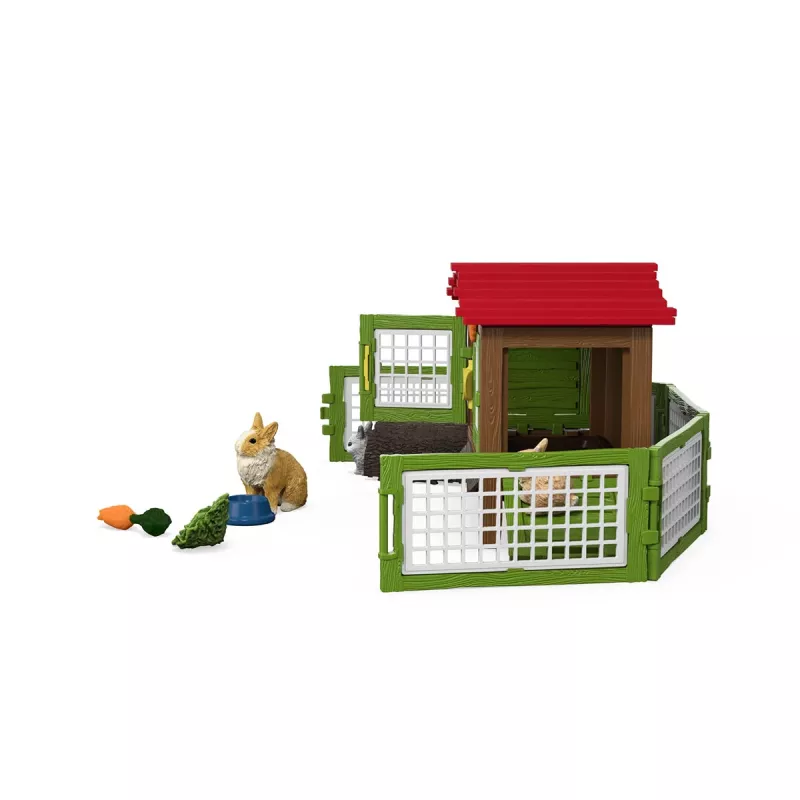 schleich FARM WORLD Królicza norka, Zwierzę, Farma, Zwierzęta gospodarskie / zabawki rolnicze, 3 lat(a), Wielokolorowy