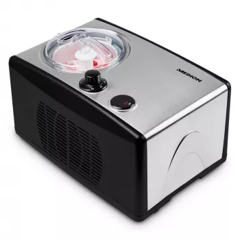 MEDION MD 18387 Kompresorowa maszyna do lodów 1,5 L 150 W Czarny, Srebrny