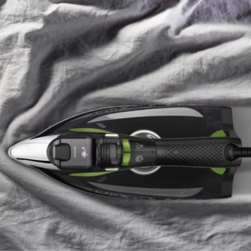 Rowenta DW6330 Eco Intelligence Dry & Steam iron Microsteam 400 HD soleplate 2500 W Czarny, Zielony