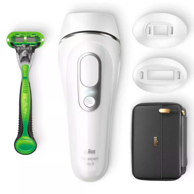 Braun Silk-expert Pro Silk·expert Pro 5 PL5145 Intensywne światło pulsacyjne (IPL) Srebrny, Biały