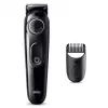 Braun BeardTrimmer 3 Beard Trm 3 BT3400, zmywalny, zasilany bateriami, czarny
